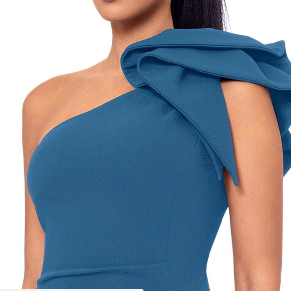 Azure One-Shoulder Dress
